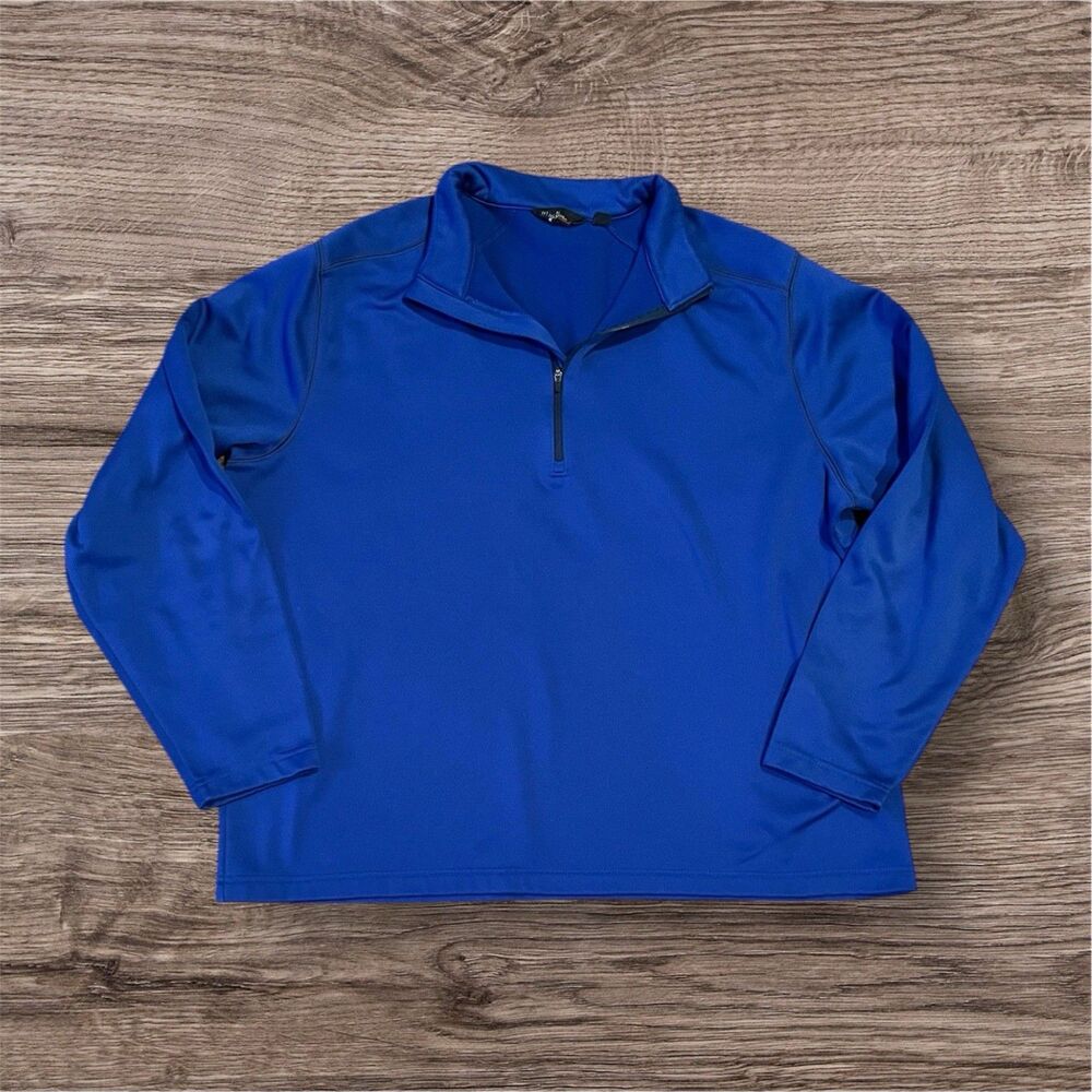 Walter Hagen Essentials 1/4 Zip Pullover Blue Men's Size‎ XL